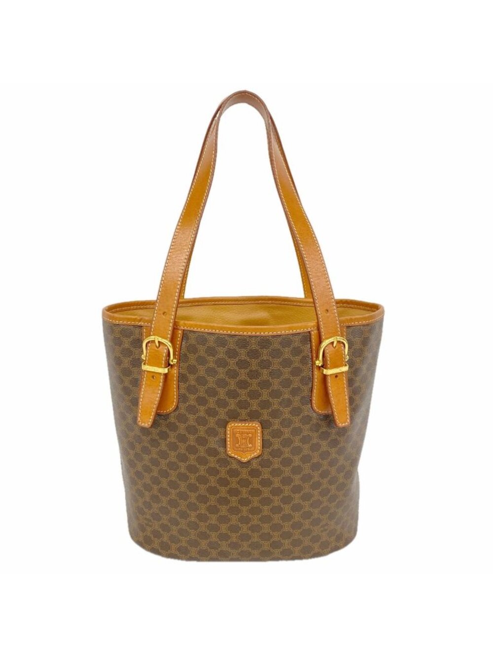 Celine Tote Macadam Brown Gold